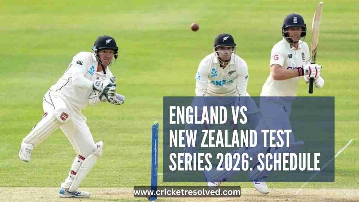 England vs New Zealand Test Series 2026: Schedule, Venues, Squads, Broadcast Details