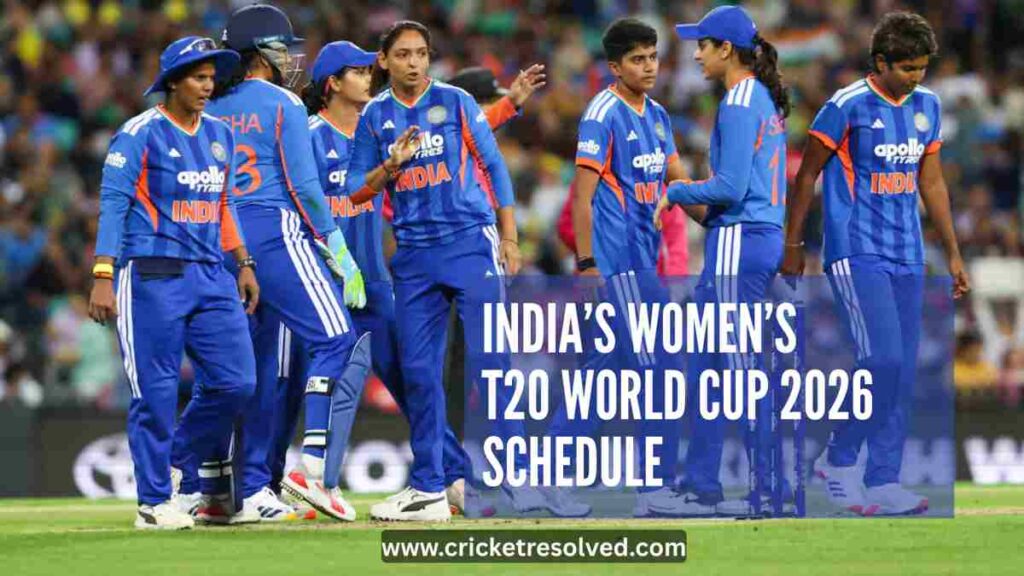 India’s Women’s T20 World Cup 2026 Schedule: Dates, Venues, Squad