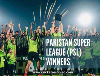 Pakistan Super League (PSL) Winners List from 2016 to Date