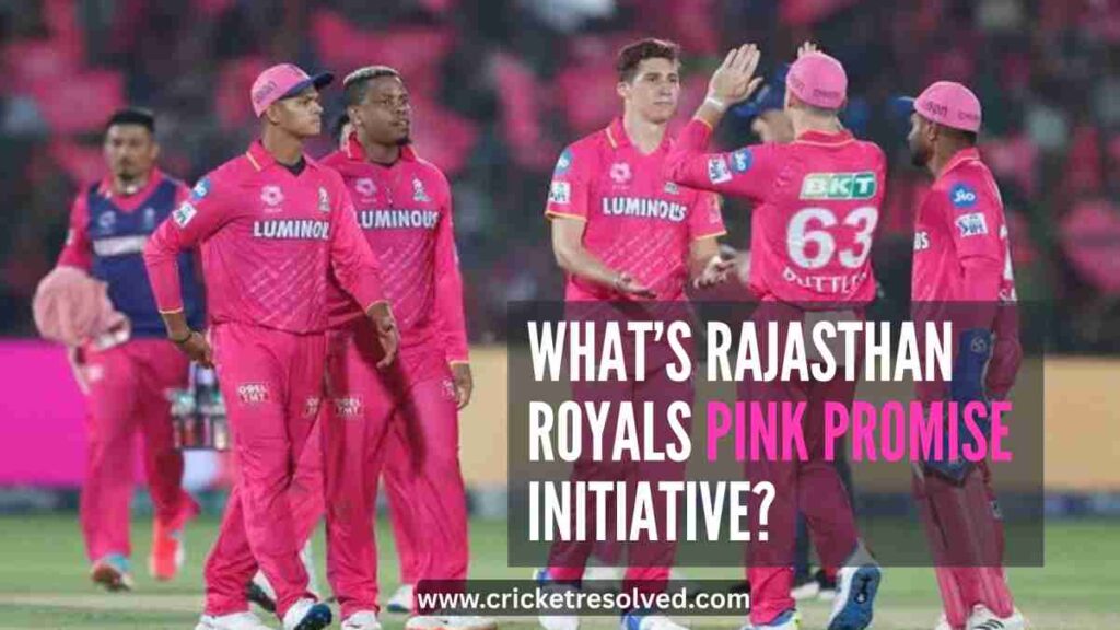 What’s Rajasthan Royals (RR) Pink Promise Jersey?