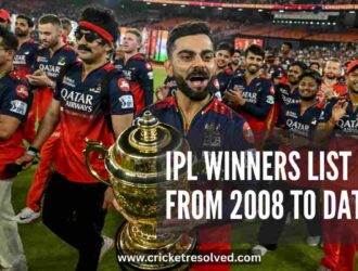 IPL Winners List from 2008 to Date