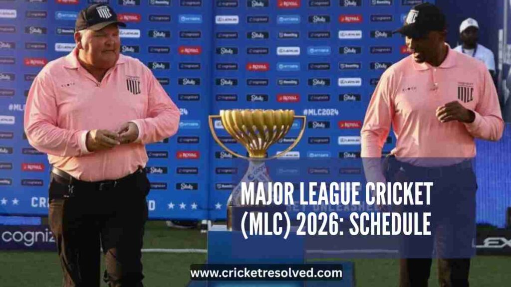 Major League Cricket (MLC) 2026: Schedule, Venues, Squads & Broadcast Details