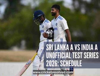 Sri Lanka A vs India A Unofficial Test Series 2026: Schedule, Squads, Broadcast Details
