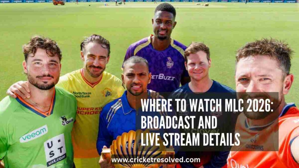Where to Watch MLC 2026: Broadcast and Live Stream Details
