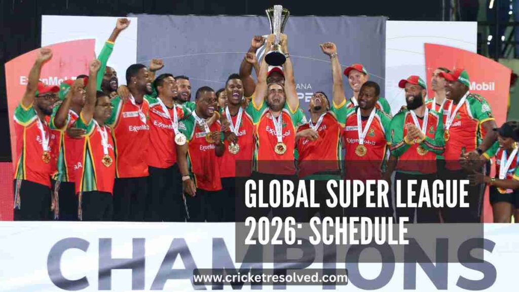 Global Super League 2026: Schedule, Venues, Squads & Broadcast Details