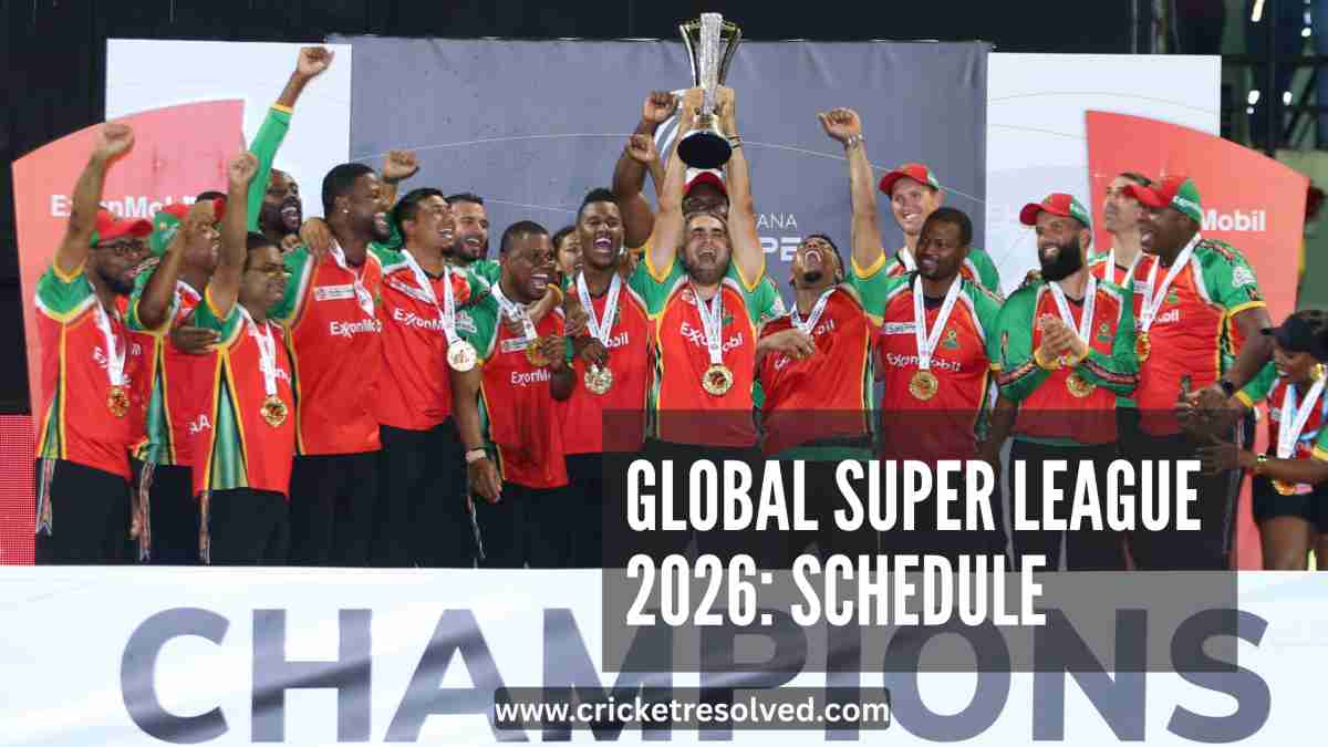 Global Super League 2026: Schedule, Venues, Squads & Broadcast Details
