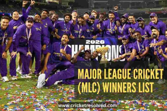 Major League Cricket (MLC) Winners List