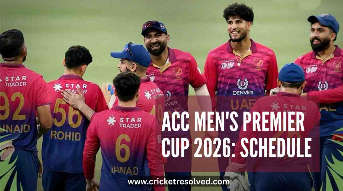 ACC Men's Premier Cup 2026: Schedule, Venues, Squads & Broadcast Details