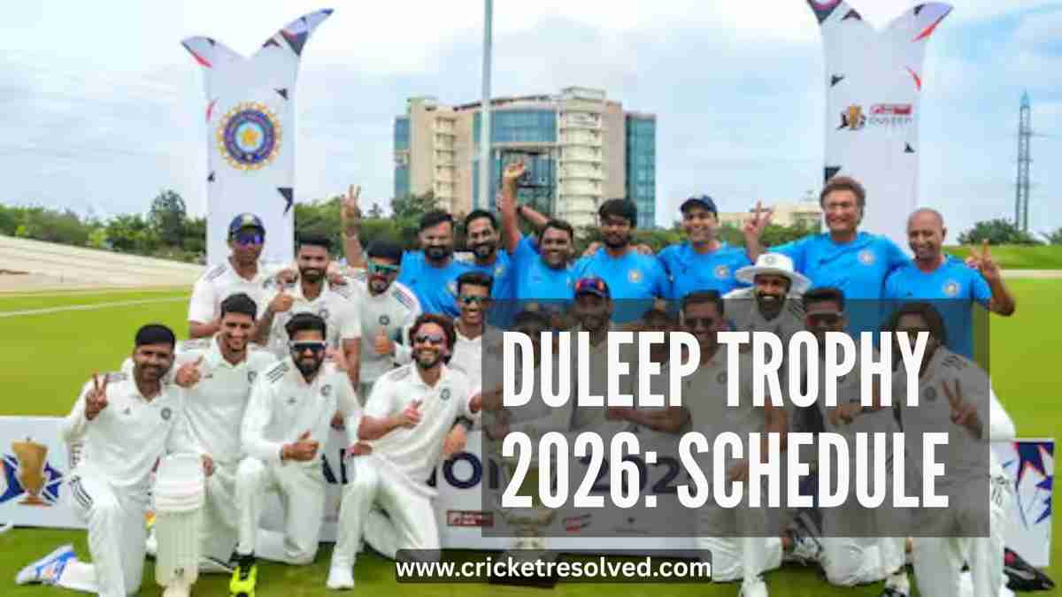 Duleep Trophy 2026: Schedule, Venues, Squads & Broadcast Details