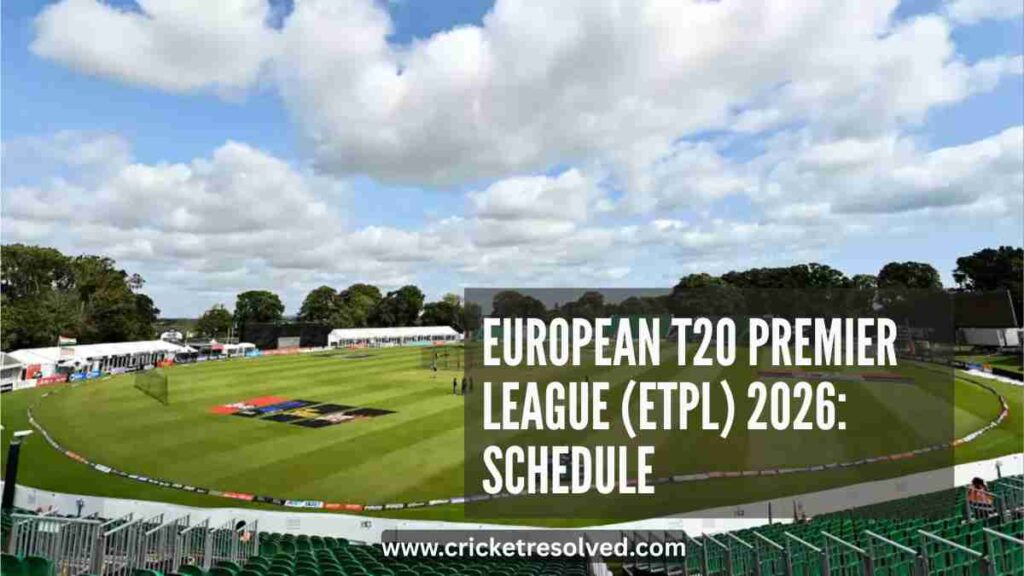 European T20 Premier League (ETPL) 2026: Schedule, Venues, Squads & Broadcast Details