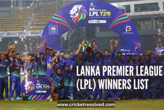 Lanka Premier League (LPL) Winners List