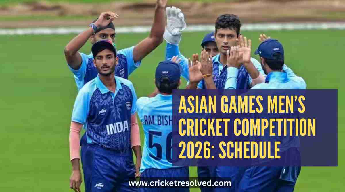 Asian Games Men’s Cricket Competition 2026: Schedule, Venues, Squads & Broadcast Details