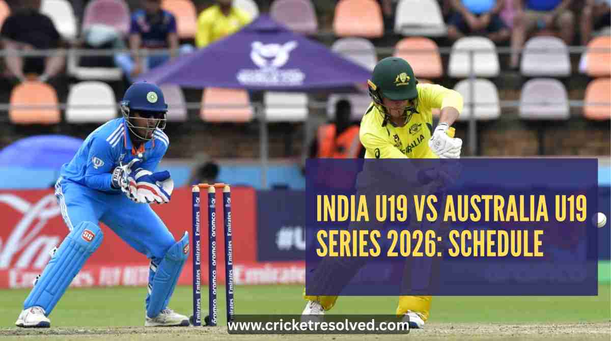 India U19 vs Australia U19 Series 2026: Schedule, Venues & Squad Details