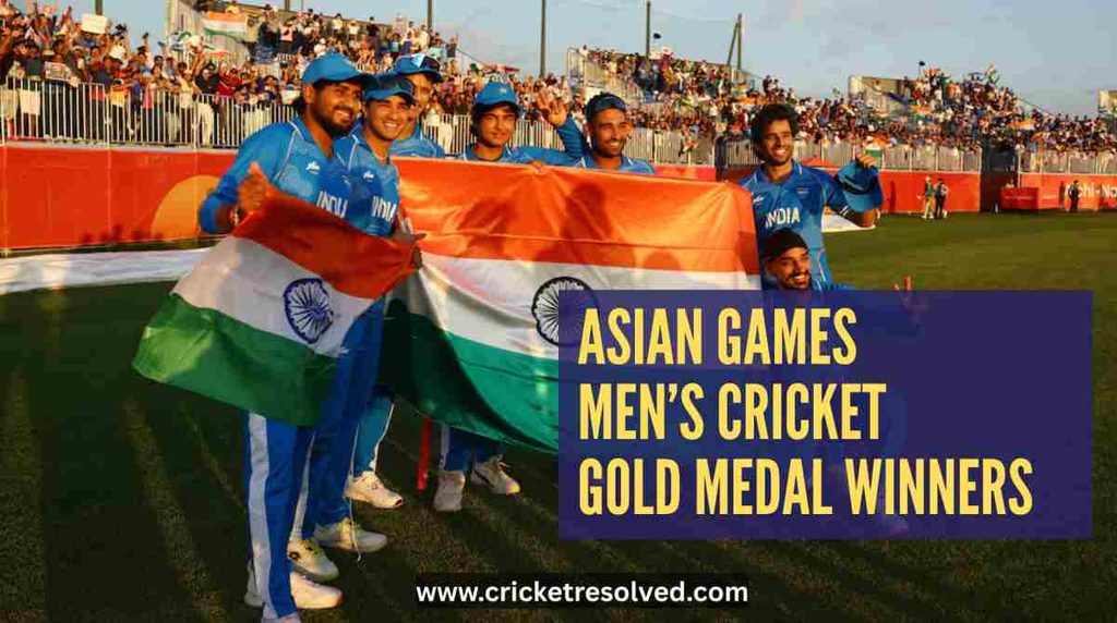 Asian Games Men’s Cricket Gold Medal Winners List